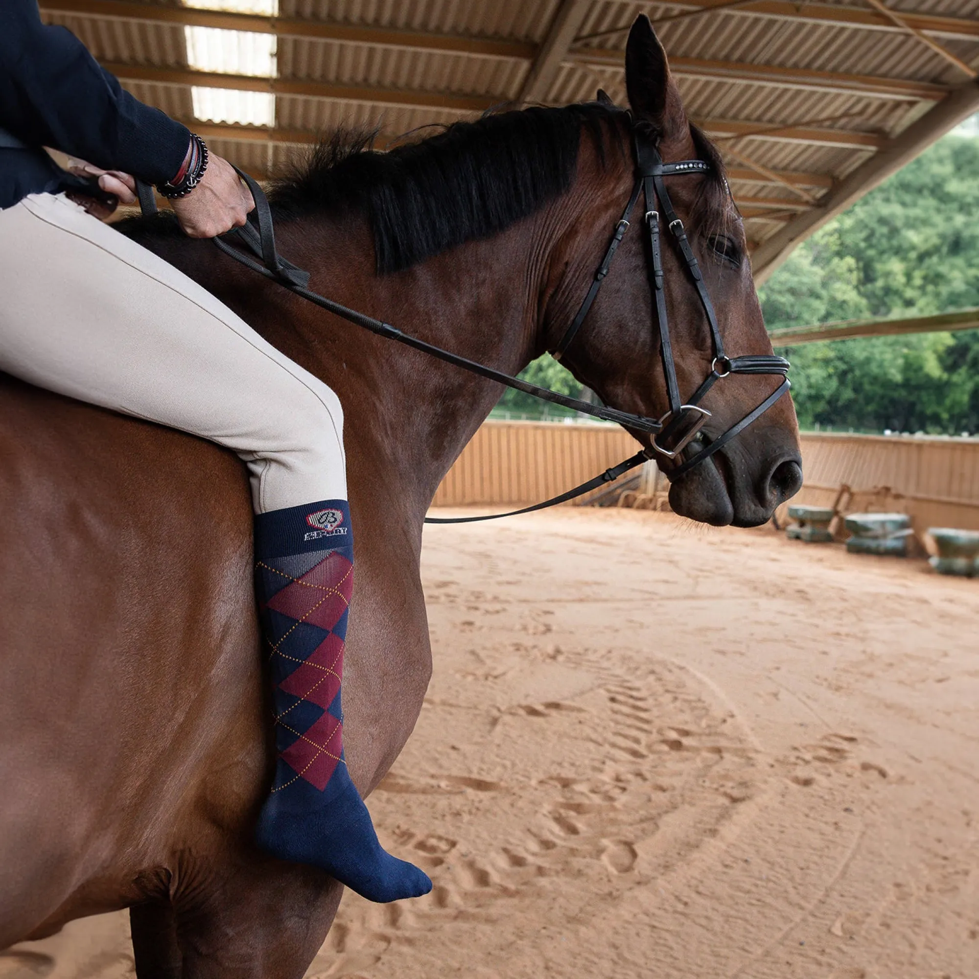 Équitation | Chaussettes Hautes<Maison Broussaud Chaussettes d'équitation MARINE