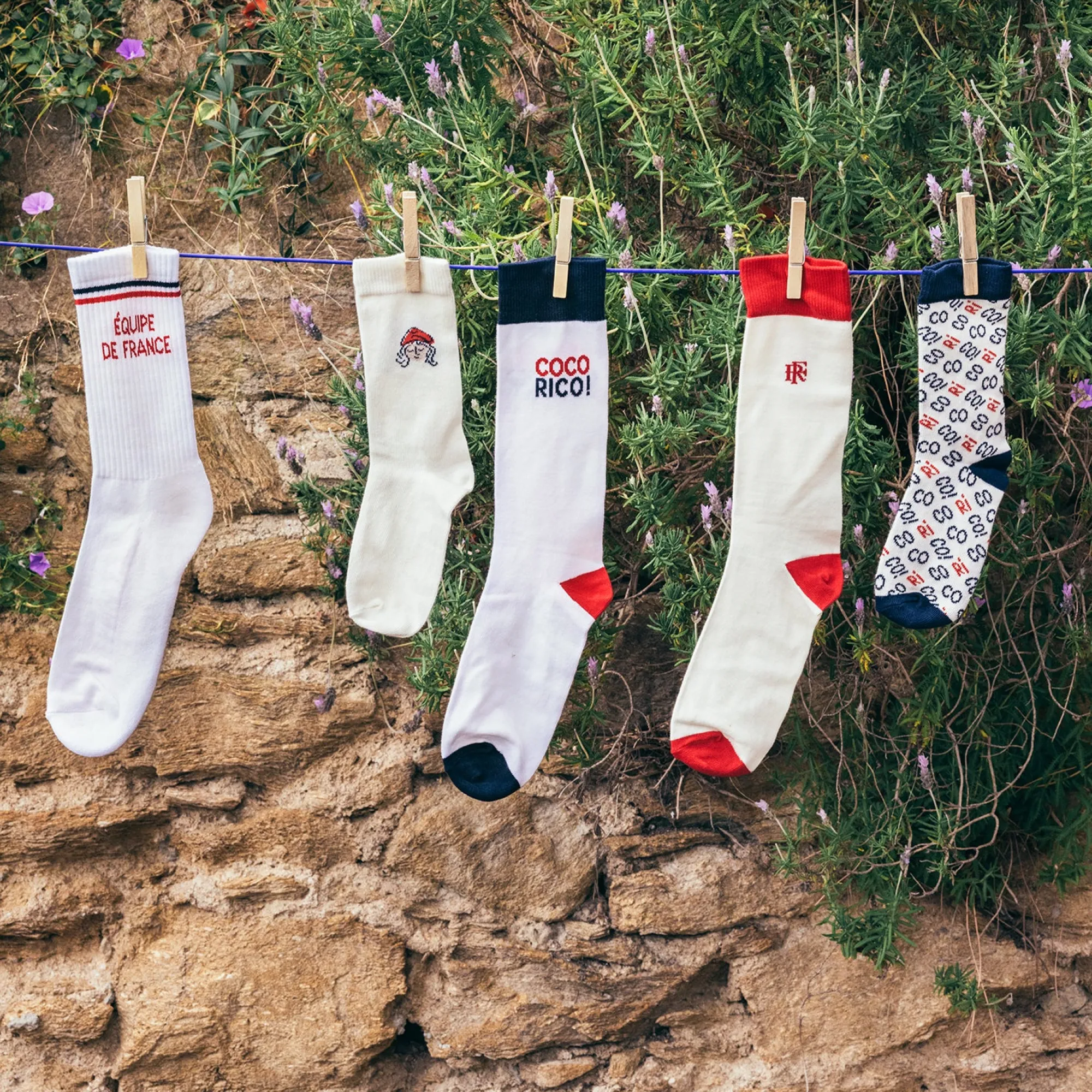 Chaussettes | Fantaisies<Maison Broussaud Les Cocorico - Elysée x BLANC