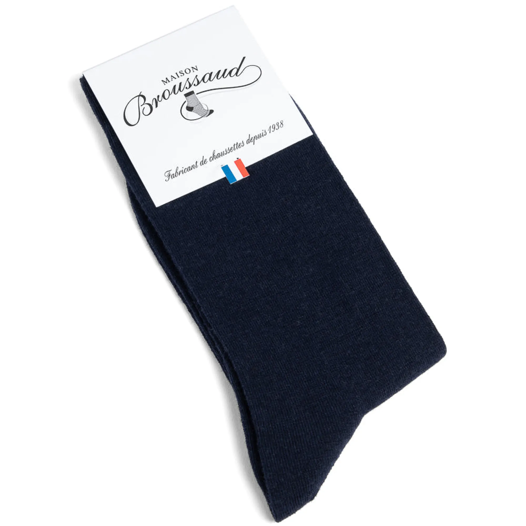 Chaussettes | Unies<Maison Broussaud Les Intemporelles Marine Laine